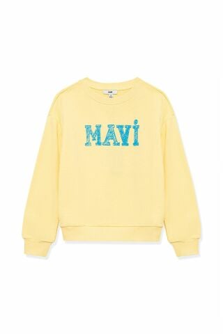 MAVİ ÇOCUK MAVİ LOGO BASKILI SWEATSHIRT  French Van 7S10037-71315