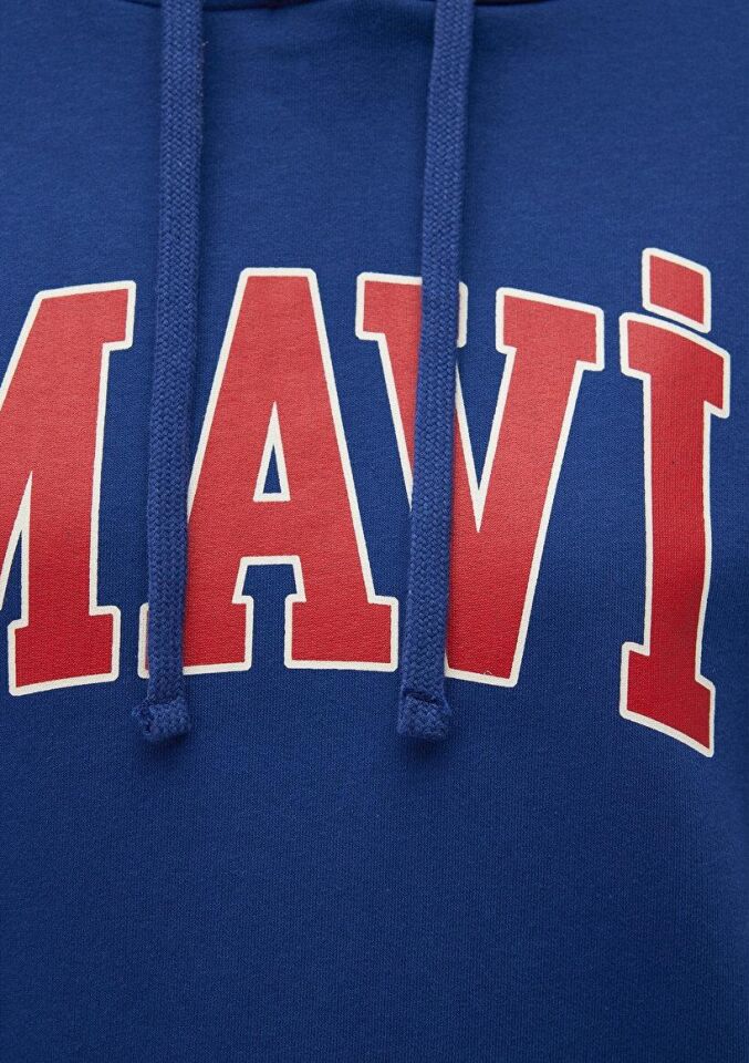 MAVİ KADIN MAVİ LOGO KAPÜŞONLU SWEATSHIRT Koyu Lavi 1600361-82625