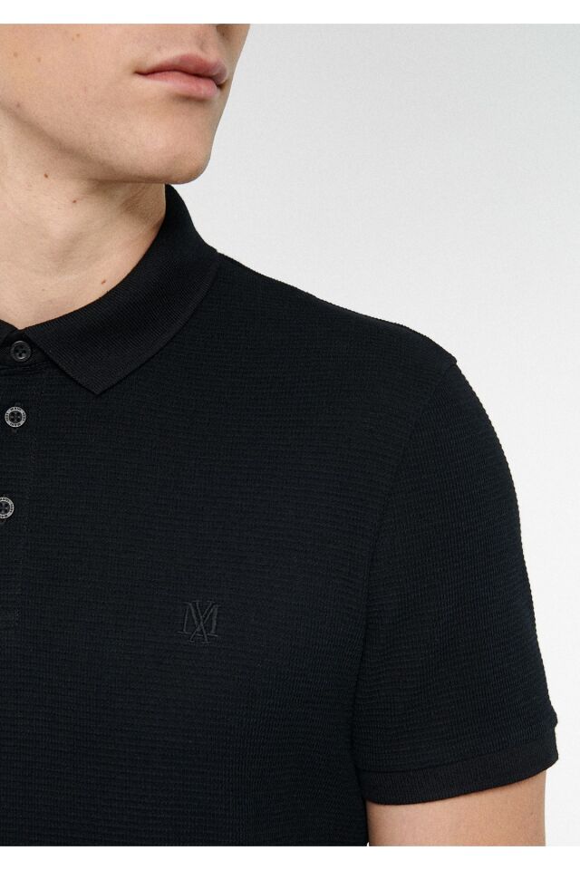 MAVİ ERKEK POLO TİŞÖRT  Siyah 0610107-900