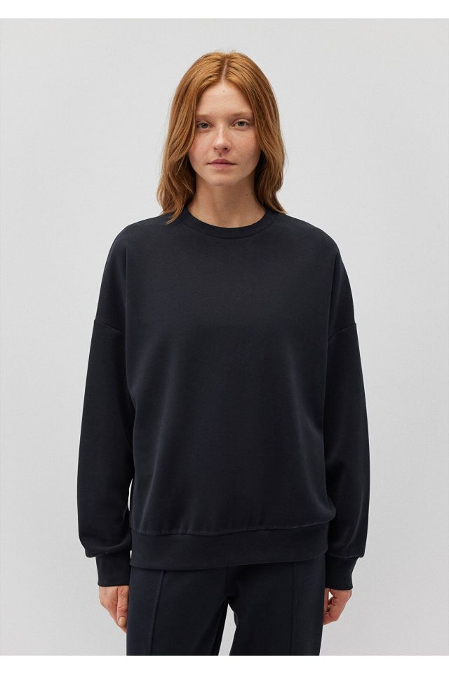 MAVİ KADIN OVERSİZE SWEATSHIRT Siyah 168837-900