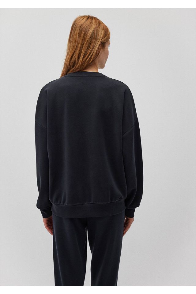 MAVİ KADIN OVERSİZE SWEATSHIRT Siyah 168837-900