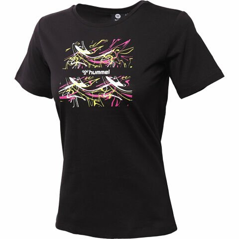 HUMMEL KADIN KISA KOL T-SHIRT MIMISH T-SHIRT S/S 911520 SİYAH - XS