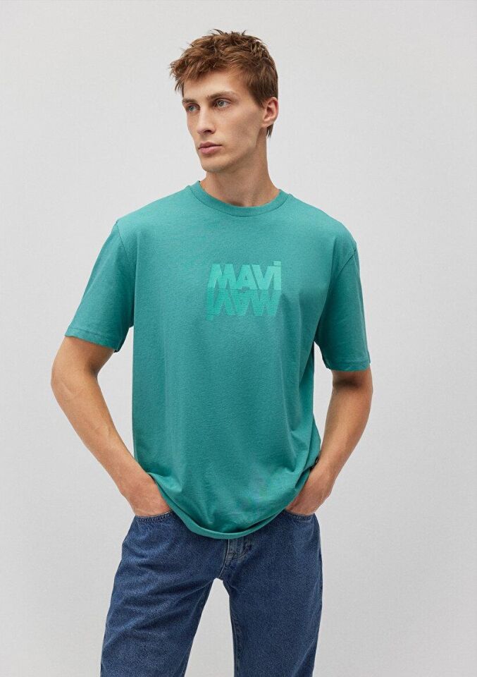 MAVİ ERKEK MAVİ LOGO TİŞÖRT Turkuaz 0611311-71824