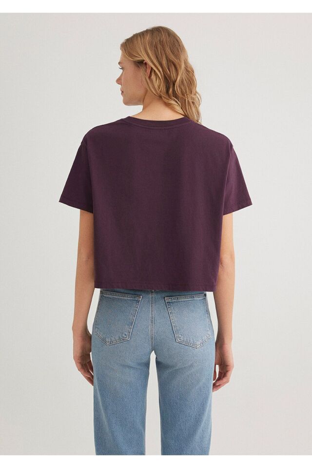 MAVİ KADIN BİSİKLET YAKA TİŞÖRT Plum Perfect 1611651-70635