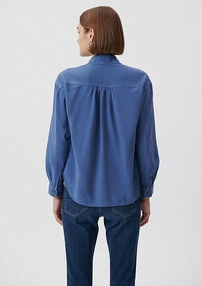 MAVİ KADIN ÇİFT CEPLİ GÖMLEK Lt Blue Grey Blue 1210032-80233