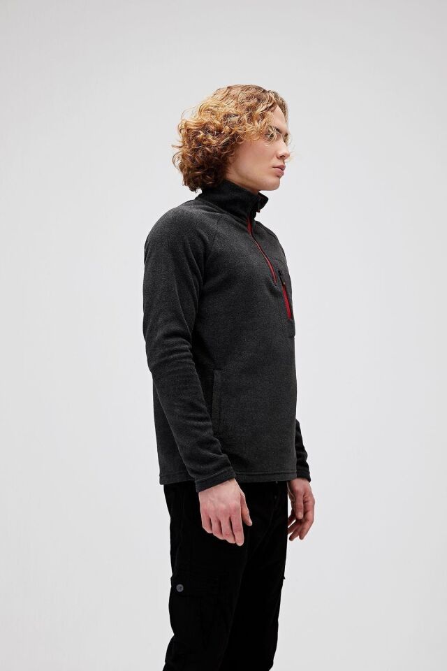 BAD BEAR ERKEK HUSKY HALF-ZIP POLAR SWEATSHIRT 19.02.21.006