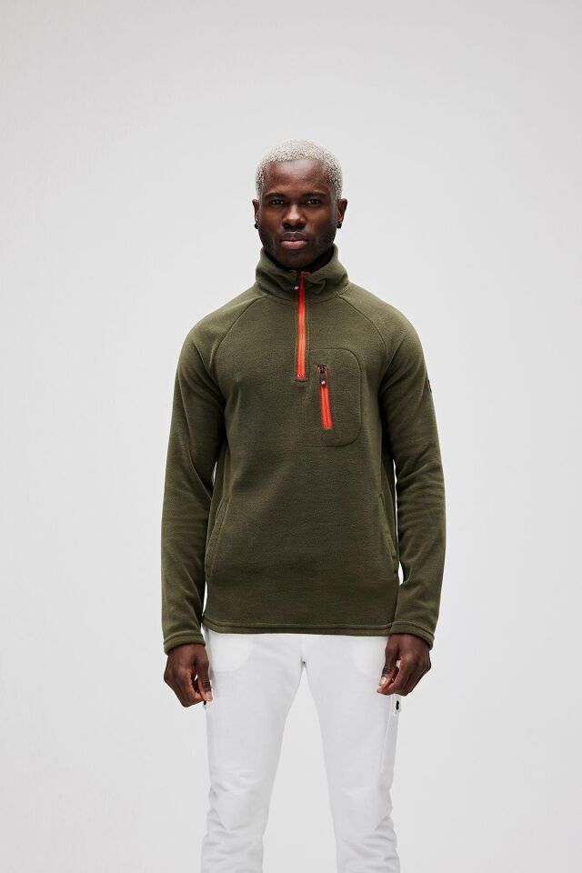 BAD BEAR ERKEK HUSKY HALF-ZIP POLAR SWEATSHIRT 19.02.21.006