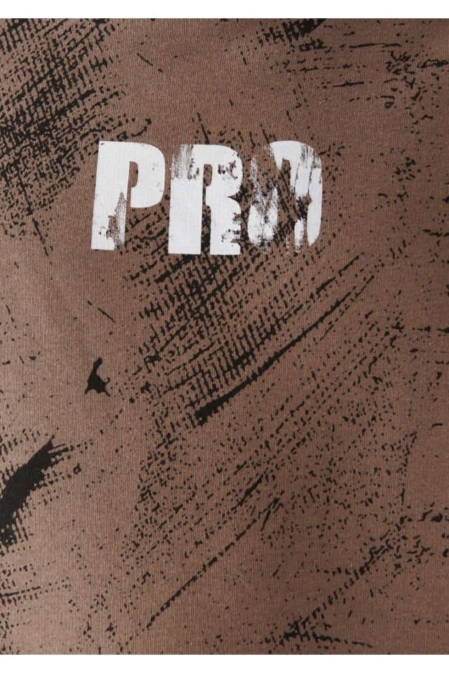 MAVİ ERKEK PRO BASKILI KAPÜŞONLU SWEATSHIRT Kahverengi 0611047-70389