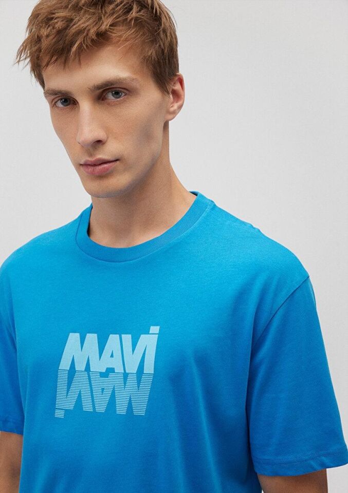 MAVİ ERKEK MAVİ LOGO TİŞÖRT Marin Mavi 0611311-70772