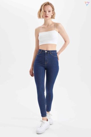 DEFACTO KADIN SUPER SKİNNY FİT YÜKSEK BEL JEAN PANTOLON X0797AZ