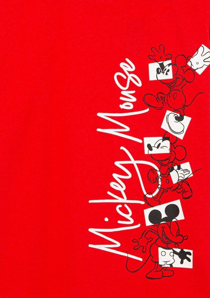 MAVİ ÇOCUK MICKEY BASKILI TİŞÖRT Derin Kırmızı 6610232-70477
