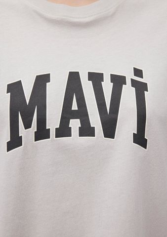 MAVİ KADIN MAVİ BASKILI TİŞÖRT Açık Gri 1600843-70074