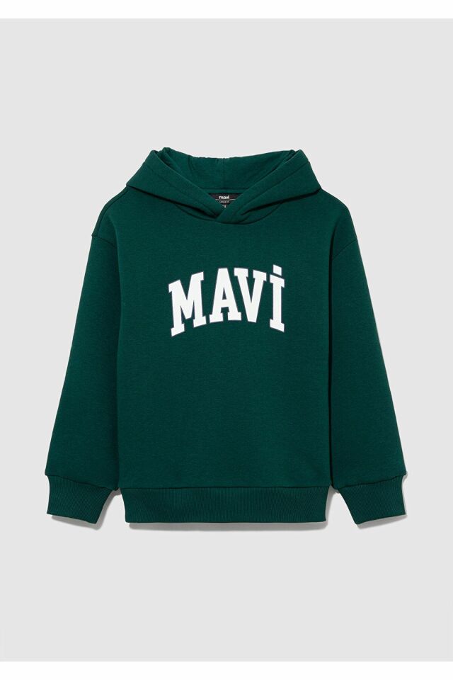 MAVİ ÇOCUK MAVİ BASKILI KAPÜŞONLU SWEATSHIRT  Koyu 6610110-81962