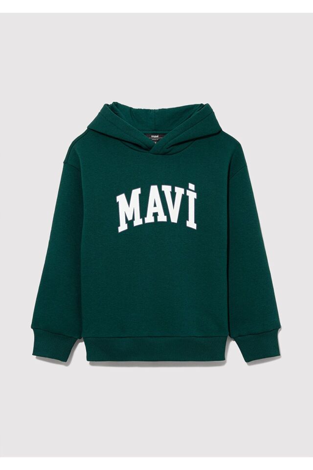 MAVİ ÇOCUK MAVİ BASKILI KAPÜŞONLU SWEATSHIRT  Koyu 6610110-81962
