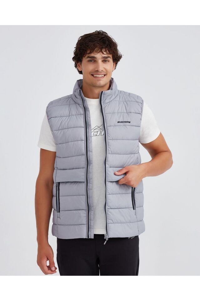 SKECHERS ERKEK YELEK M OUTERWEAR PADDED VEST S231241-035