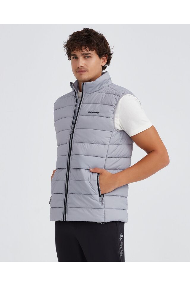 SKECHERS ERKEK YELEK M OUTERWEAR PADDED VEST S231241-035