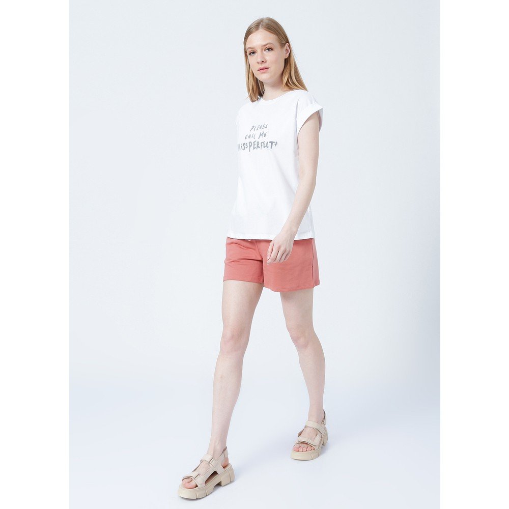 FASHİON FRİENDS KADIN TÜL DETAYLI BASKILI T-SHİRT 22Y0069K1