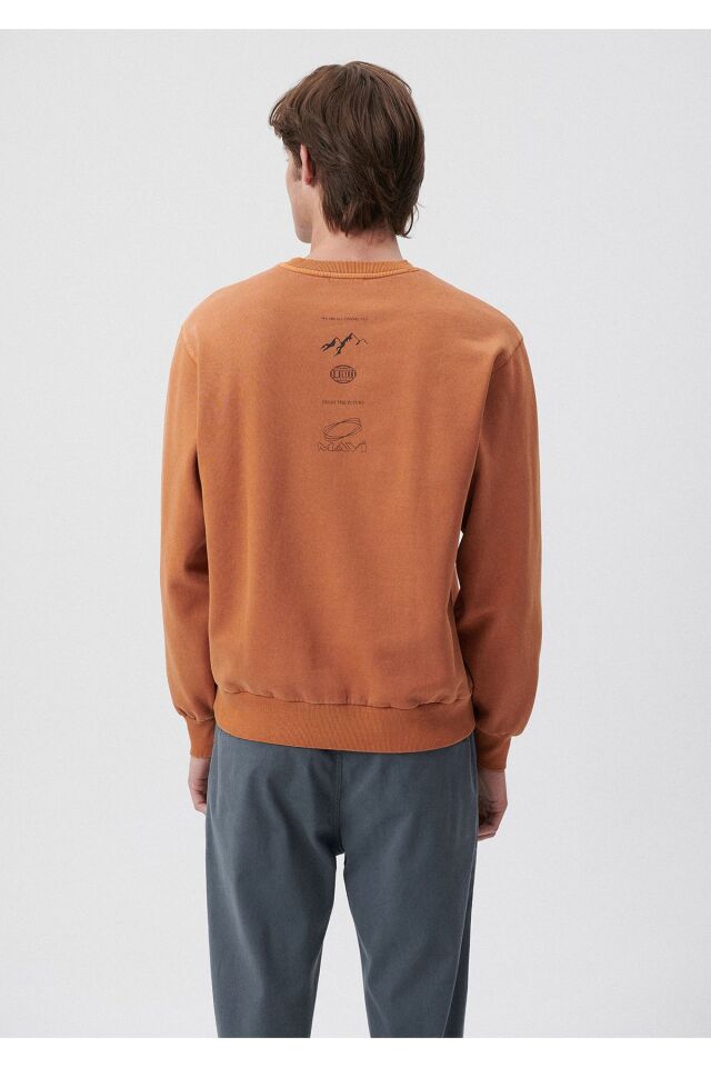 MAVİ ERKEK BASKILI SWEATSHIRT Koyu Ceviz 0S10009-81216