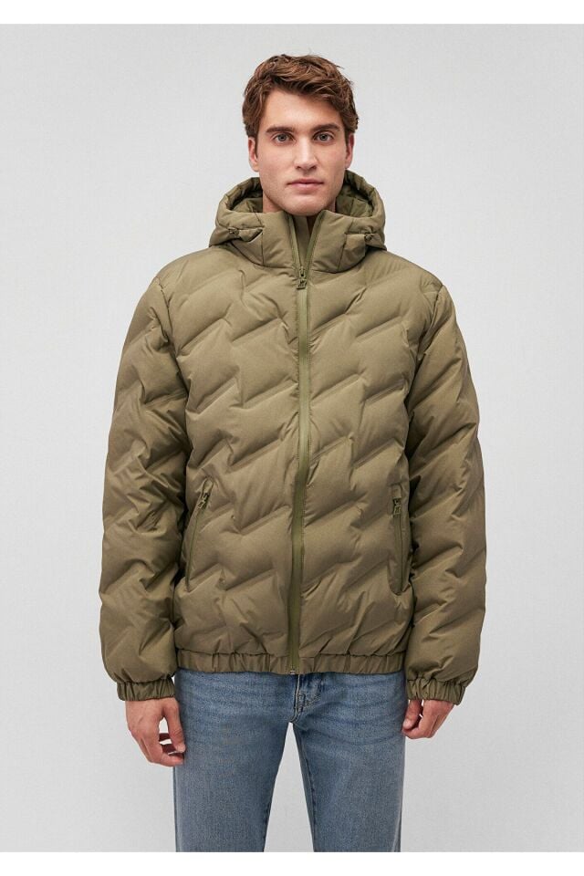 MAVİ ERKEK KAPÜŞONLU CEKET Koyu Yeşil 0110368-71559