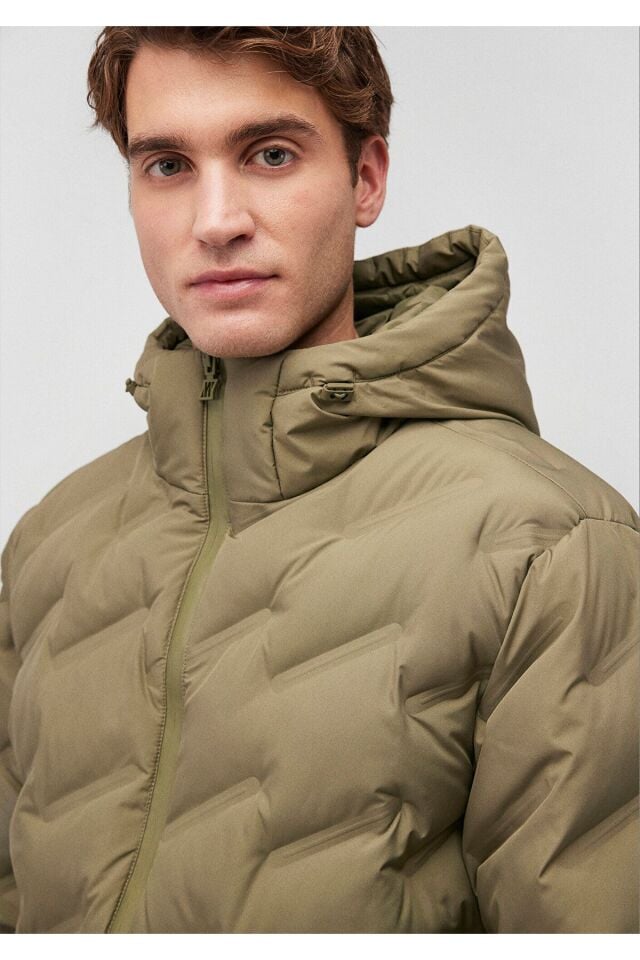 MAVİ ERKEK KAPÜŞONLU CEKET Koyu Yeşil 0110368-71559