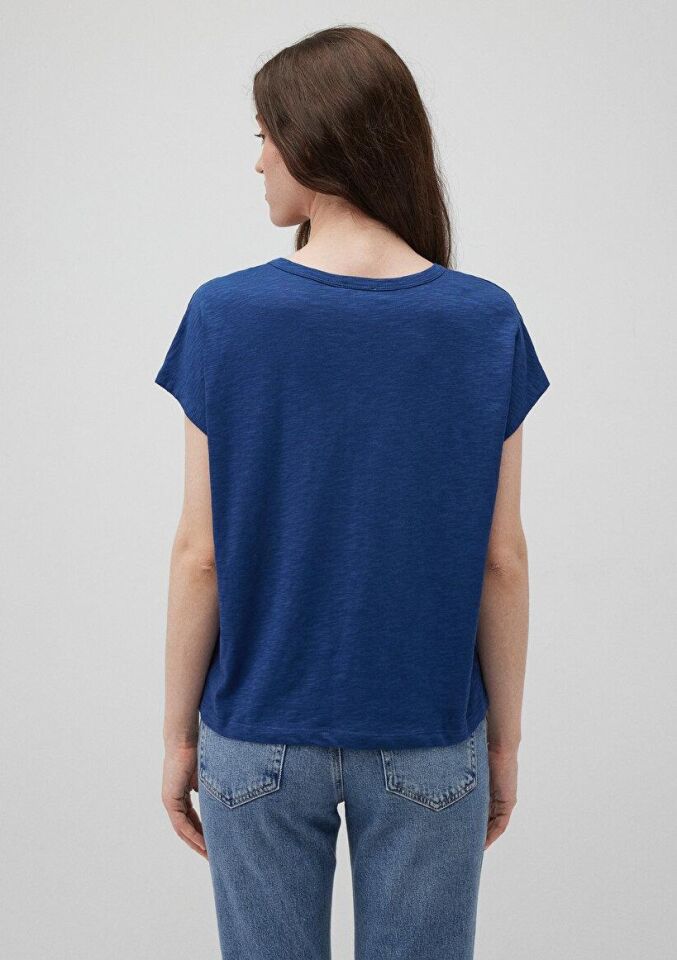 MAVİ KADIN KISA KOLLU BASİC Gece Mavi 1612380-30808