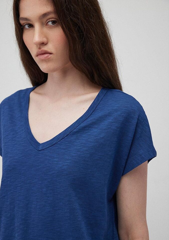 MAVİ KADIN KISA KOLLU BASİC Gece Mavi 1612380-30808