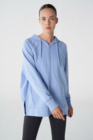 HUMMEL KADIN FERMUARLI HOODIE HMLMAYA OVERSIZE ZIP HOODIE 921803