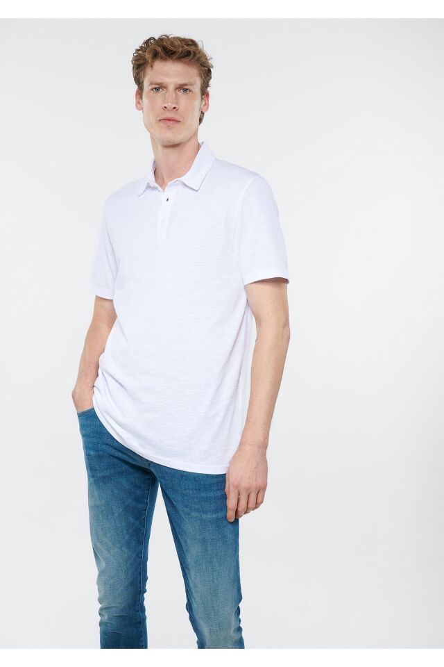 MAVİ ERKEK POLO TİŞÖRT Beyaz 0611327-620