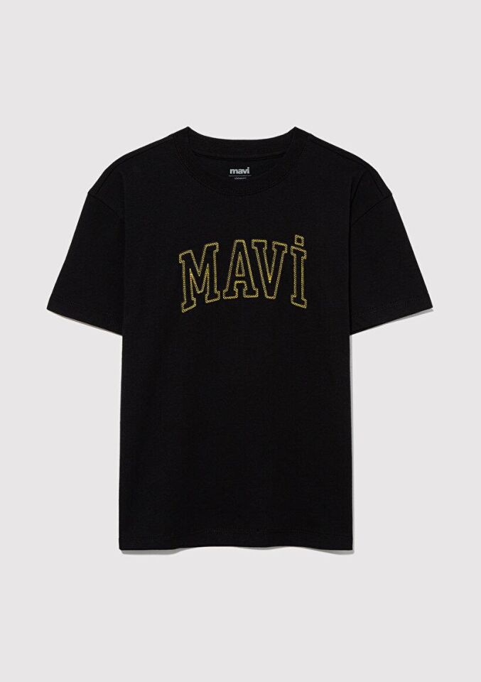 MAVİ ÇOCUK MAVİ LOGO NAKIŞLI TİŞÖRT Siyah 6610214-900