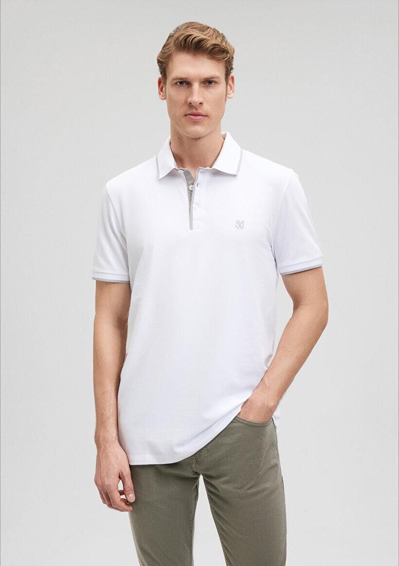 MAVİ ERKEK POLO TİŞÖRT Beyaz 062373-27879