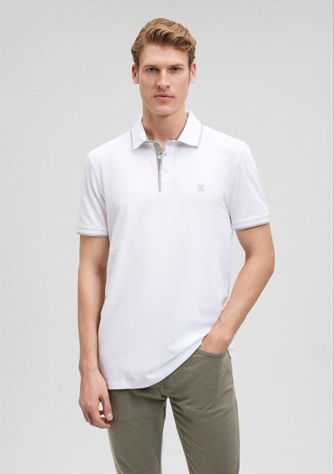 MAVİ ERKEK POLO TİŞÖRT Beyaz 062373-27879