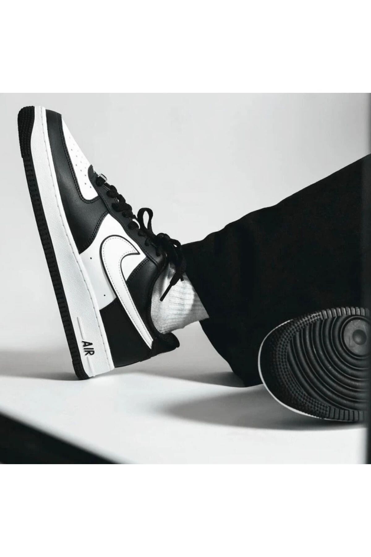 NIKE ERKEK AIR FORCE 1 LOW RETRO SPOR AYAKKABI DV0788 SİYAH - 45