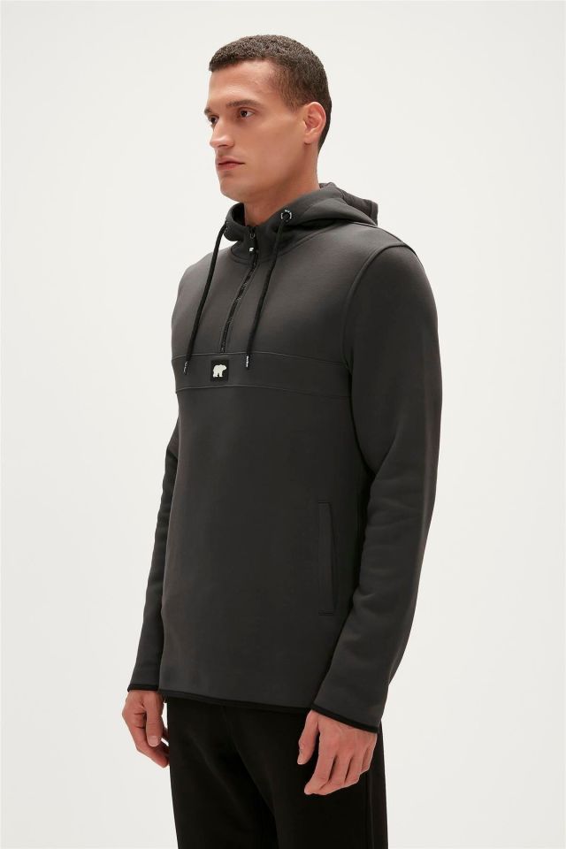 BAD BEAR ERKEK DEFENCE HALF-ZIP HOODIE 19.02.27.027