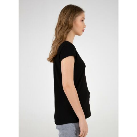 FASHİON FRİENDS KADIN V YAKA T-SHİRT 22Y0147K1