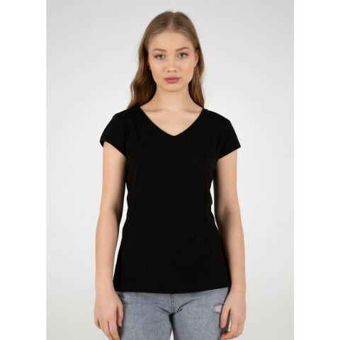 FASHİON FRİENDS KADIN V YAKA T-SHİRT 22Y0147K1