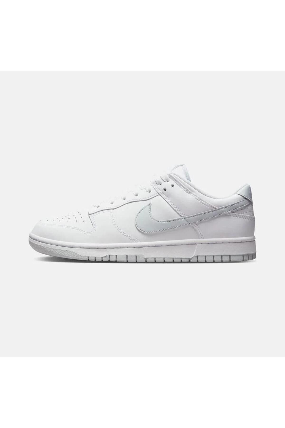 NIKE ERKEK DUNK LOW RETRO SPOR AYAKKABI DV0831 BEYAZ - 40