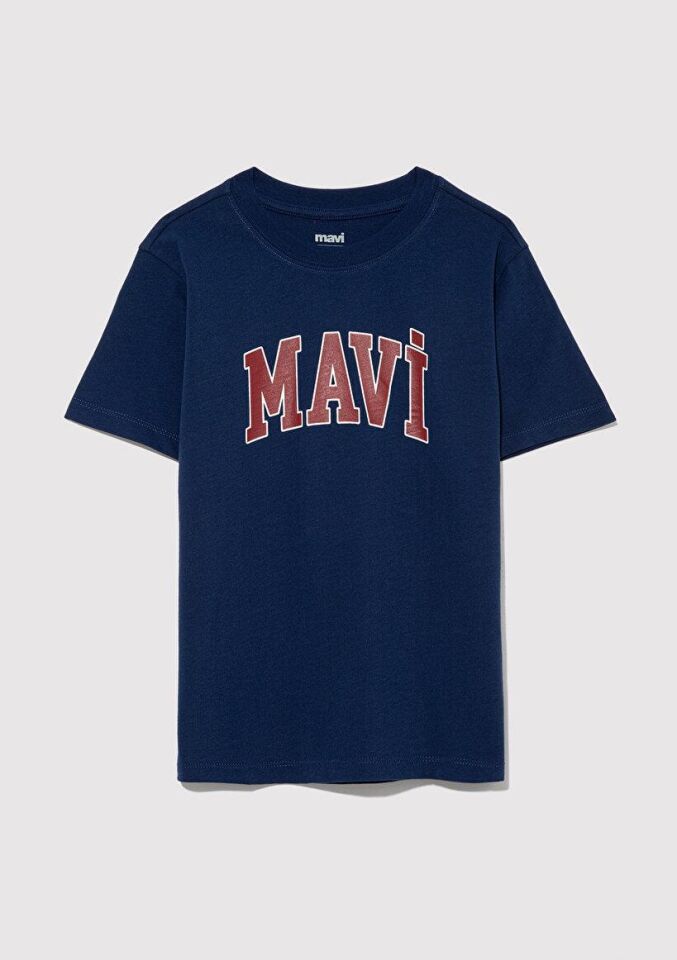 MAVİ ÇOCUK MAVİ LOGO BASKILI TİŞÖRT Derin Mavi 6610030-70491