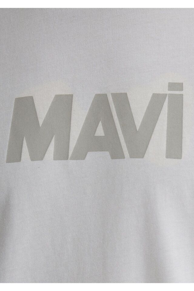MAVİ ERKEK MAVİ BASKILI TİŞÖRT  Pus Gri 066846-70080