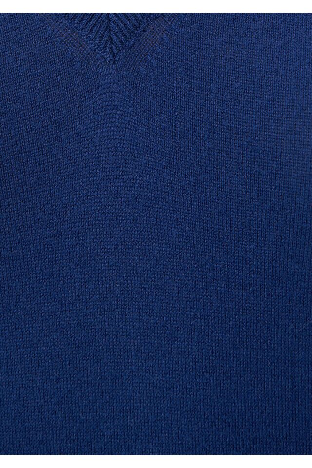 MAVİ KADIN V YAKA KAZAK Derin Mavi 171346-70491