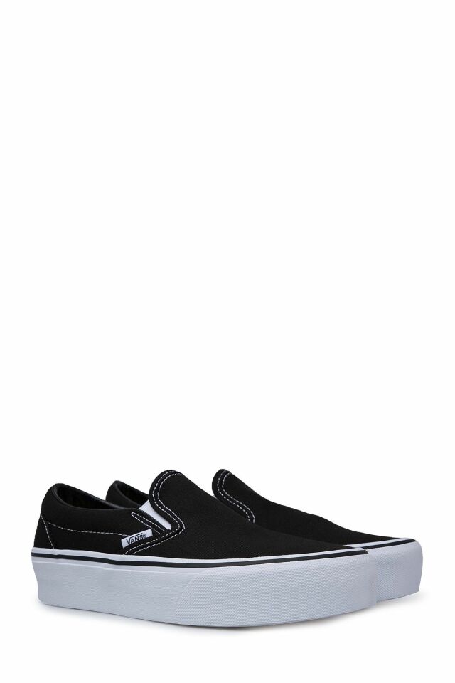 VANS KADIN UA Classic Slip-On Platform SPOR AYAKKABI VN00018EBLK1