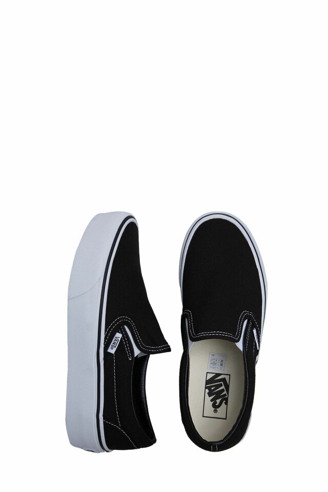 VANS KADIN UA Classic Slip-On Platform SPOR AYAKKABI VN00018EBLK1