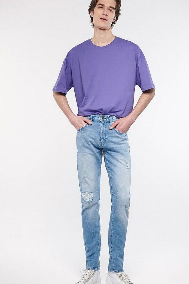 MAVİ ERKEK MILAN Lt Used Ripped Street 0081083805