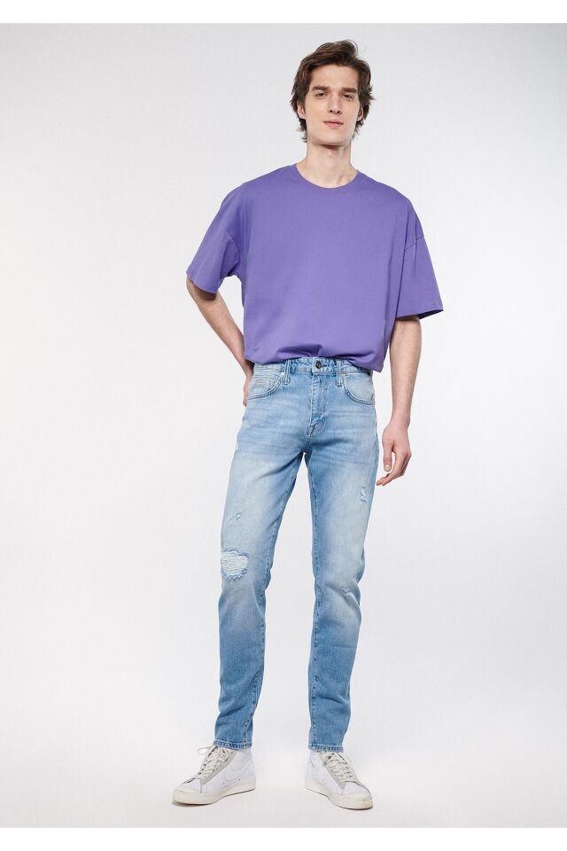 MAVİ ERKEK MILAN Lt Used Ripped Street 0081083805