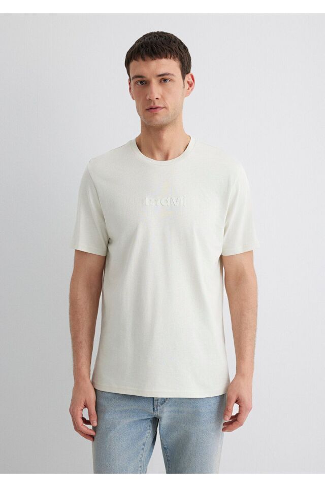 MAVİ ERKEK MAVİ BASKILI TİŞÖRT Sisli Gri 0612732-70142