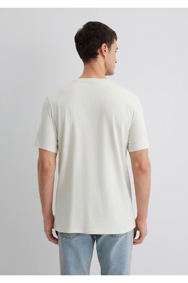 MAVİ ERKEK MAVİ BASKILI TİŞÖRT Sisli Gri 0612732-70142