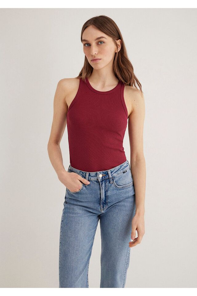 MAVİ KADIN ASKILI BASIC Koyu Bordo 1612462-70430