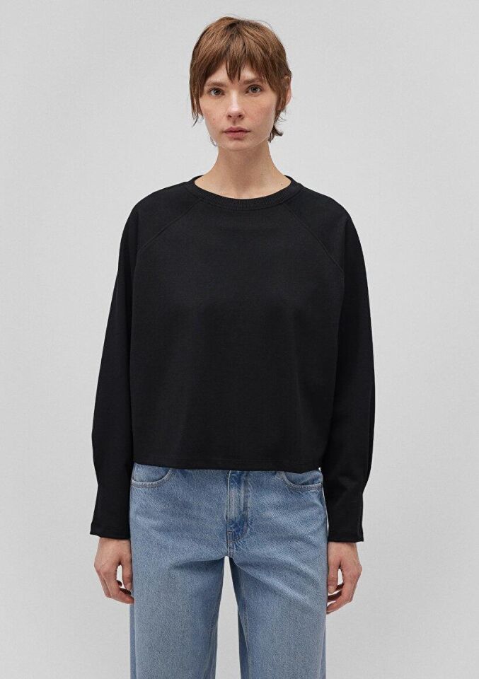 MAVİ KADIN BISIKLET YAKA SWEATSHIRT Siyah 1S10150-900