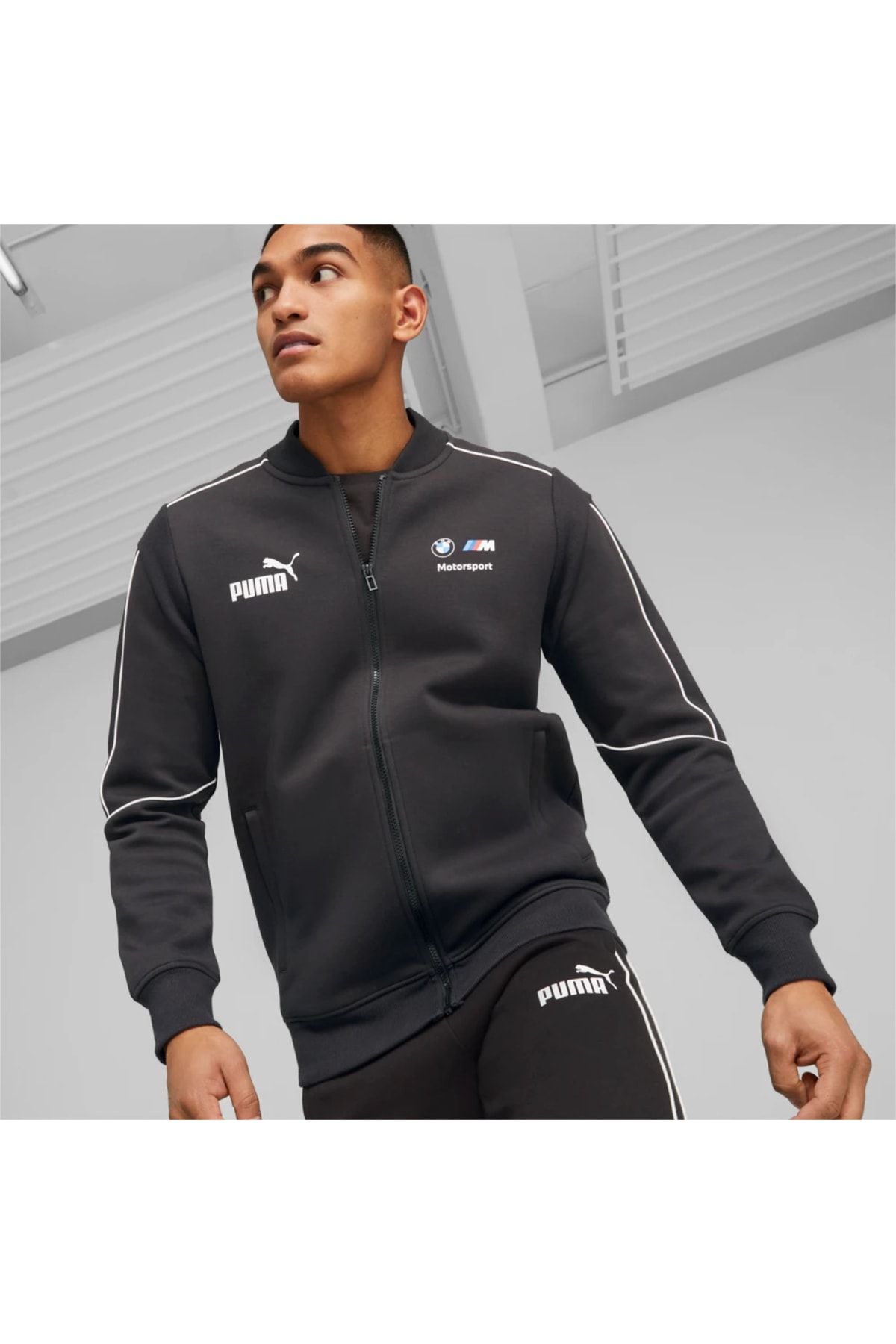 PUMA ERKEK/UNİSEX EŞOFMAN ÜST 53811701 SİYAH - S