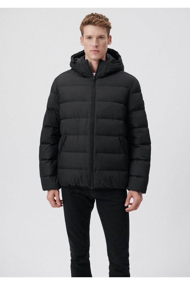 MAVİ ERKEK KAPÜŞONLU CEKET Jet Siyah 0110193-71379