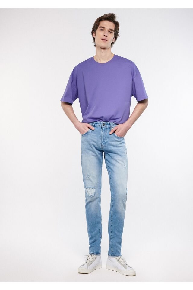 MAVİ ERKEK MILAN Lt Used Ripped Street 0081083805 MAVİ - 31/29